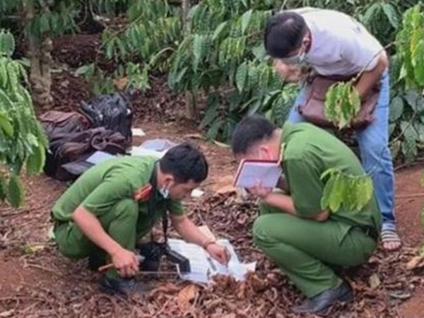 Tá hỏa phát hiện bộ xương người lộ thiên trong vườn cà phê