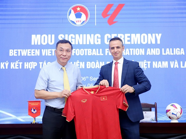 VFF ký kết hợp tác với La Liga: Cơ hội cho tài năng trẻ Việt Nam được tập luyện tại Real Madrid, Barcelona