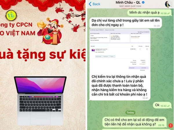 Mất hơn 500 triệu đồng vì nhận quà tri ân khách hàng miễn phí