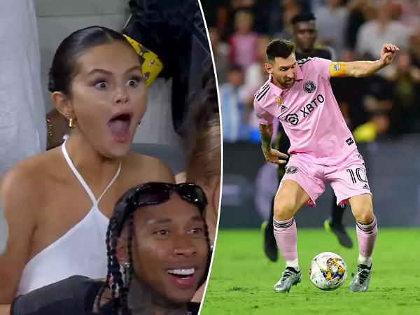 Không chỉ biểu cảm ngỡ ngàng trên sân, Selena Gomez còn công khai tỏ tình với Messi