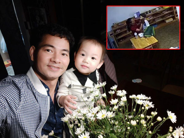 Con đi nhà trẻ về liên tục khóc kêu đau tai, Xuân Bắc cay khóe mắt nhìn hành động của cô giáo với bé qua camera