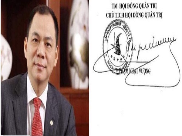 Bất ngờ chữ ký đáng giá nghìn tỷ của đại gia Việt