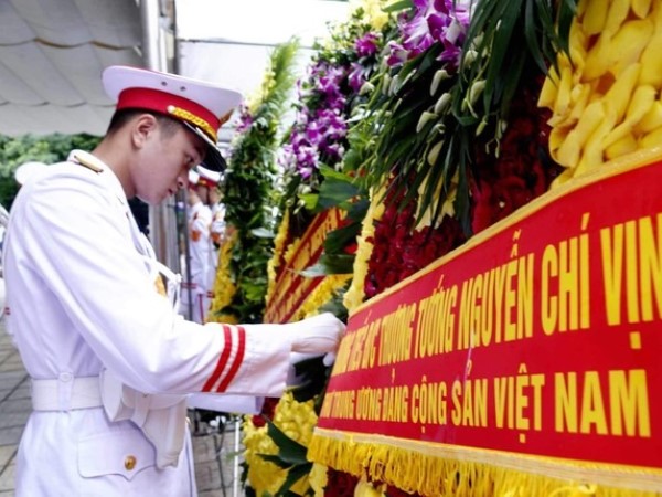 Lễ viếng Thượng tướng Nguyễn Chí Vịnh bắt đầu từ 7 giờ sáng nay