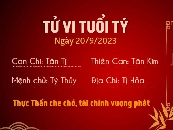 Tử vi 12 con giáp hôm nay - thứ 4 ngày 20/09/2023: Tý phát tài, Hợi cẩn thận rước họa