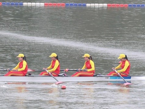 4 cô gái rowing mang về huy chương đầu tiên cho Đoàn Thể thao Việt Nam ở ASIAD 19