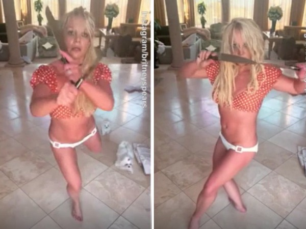 Britney Spears đăng clip múa dao, tình trạng thế nào mà cảnh sát phải lập tức ghé thăm?