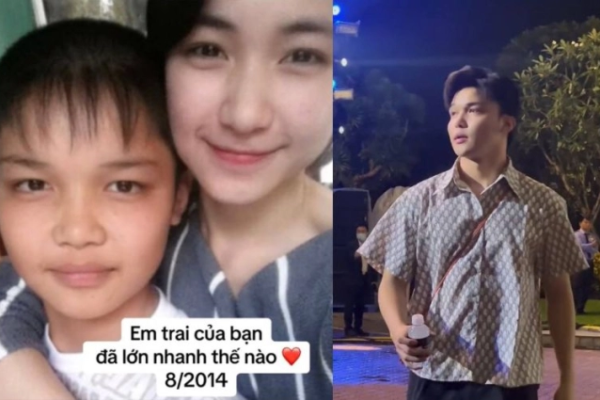 Hòa Minzy 'đu trend' khoe em trai dậy thì thành công, netizen thi nhau nhận 'chị chồng'