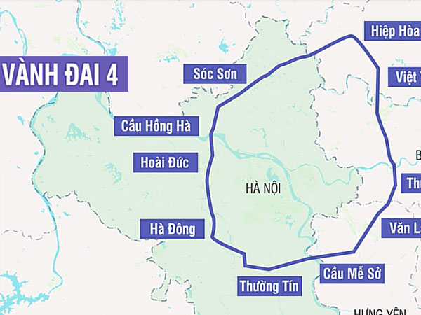 Dự án đường vành đai 4 Hà Nội ‘đội vốn’ gần 2.900 tỷ đồng