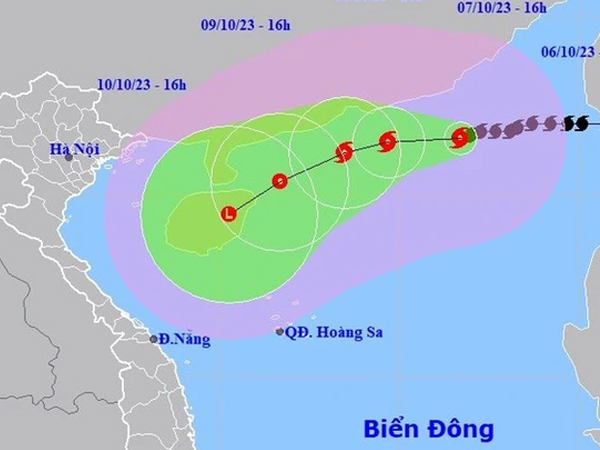 Bão số 4 diễn biến bất thường, có thể vào vịnh Bắc Bộ