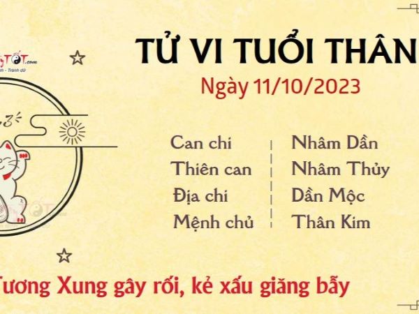 Tử vi 12 con giáp hôm nay - thứ 4 ngày 11/10/2023: Tý vất vả, Thân gặp tiểu nhân