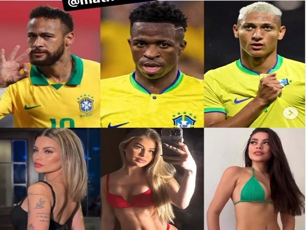 Nhan sắc ‘bốc lửa’ của 3 mỹ nhân tiệc tùng thâu đêm với dàn sao Brazil