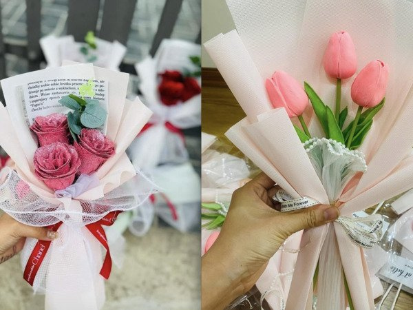 Hoa sáp ‘phủ sóng’ chợ 20/10, dân buôn bán 1,5 vạn bó