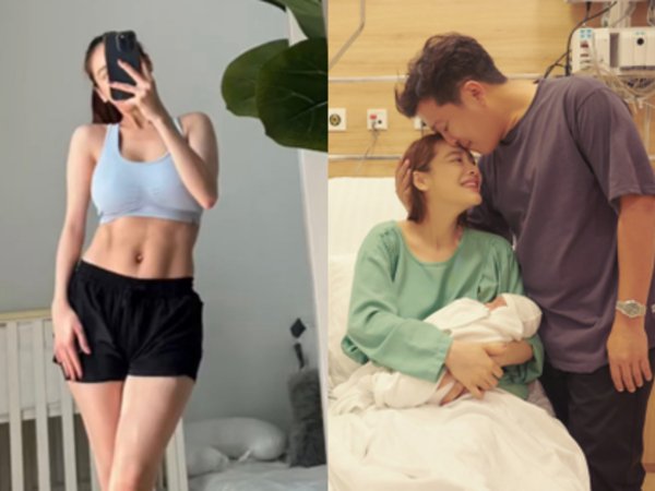 Nhã Phương gây sốt khi khoe cơ bụng sau 2 tuần sinh con trai