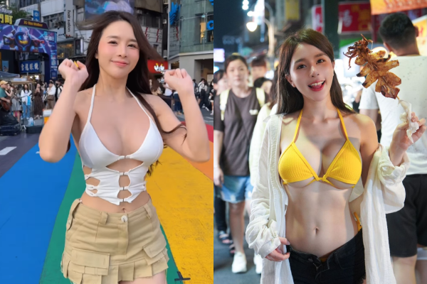 Mặc đồ táo bạo nhảy ngay đường cầu vồng nổi tiếng ở Đài Bắc Trung Hoa, hot girl ngay lập tức bị 'soi' info ráo riết