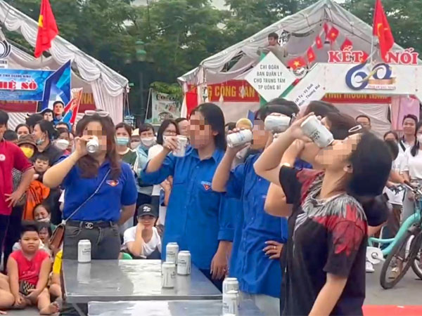 Xác minh thông tin nữ sinh THPT tham gia cuộc thi uống bia