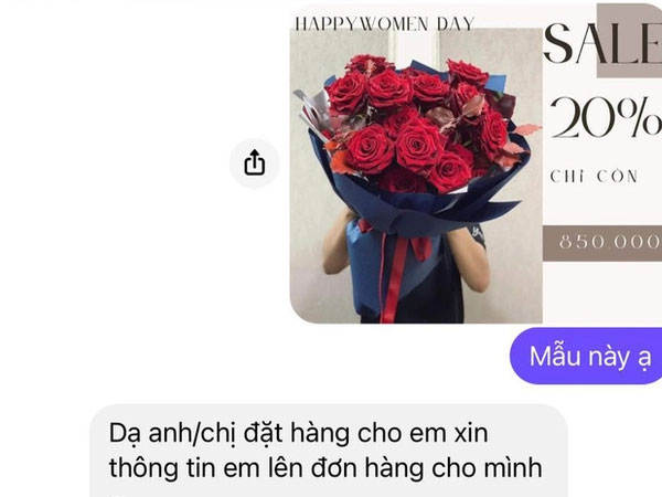 Chuyển khoản cho page mấy nghìn like, tài khoản đăng ký công ty, chàng trai bị lừa 'vố đau' khi mua hoa ngày lễ