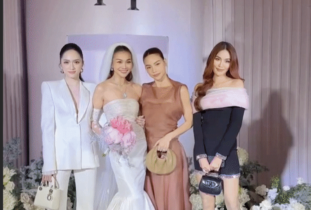 Thanh Hằng khoe visual xịn khi thay váy cưới thứ 2 vào lễ đường, cận vòng kim cương gây chú ý
