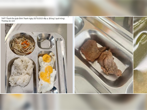 Vụ suất ăn bán trú 33.000 đồng chỉ có rau và trứng ốp la: Hiệu trưởng khẳng định không có chuyện 'cắt xén'