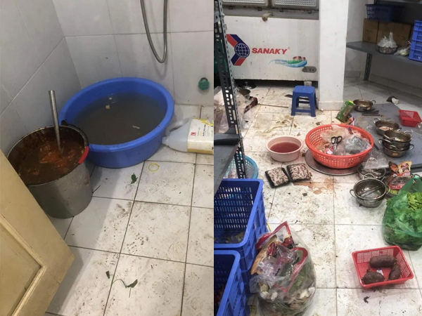 Bị khách tố bếp bẩn kinh hoàng, quán 'buffet 99k' biến mất trong đêm