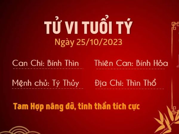 Tử vi 12 con giáp hôm nay - thứ 4 ngày 25/10/2023: Tý được nâng đỡ, Sửu đề phòng kẻ xấu