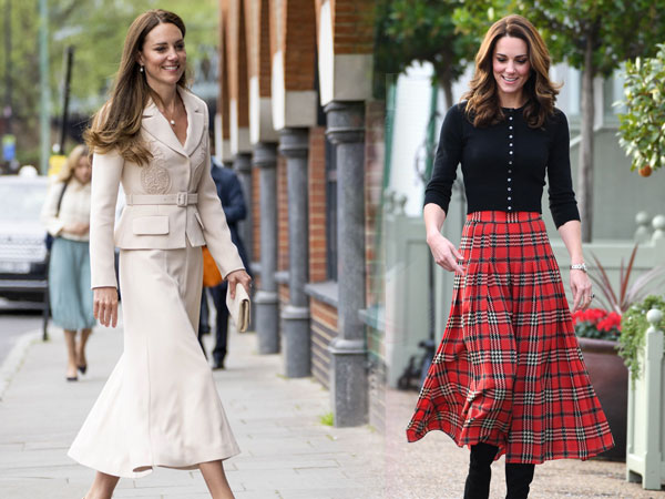 9 set chân váy dài cho thấy đẳng cấp biểu tượng thời trang của Vương phi Kate Middleton