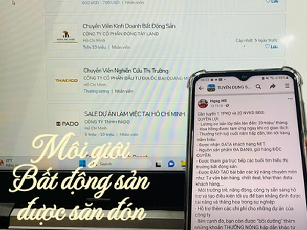 Môi giới bất động sản bất ngờ được săn đón