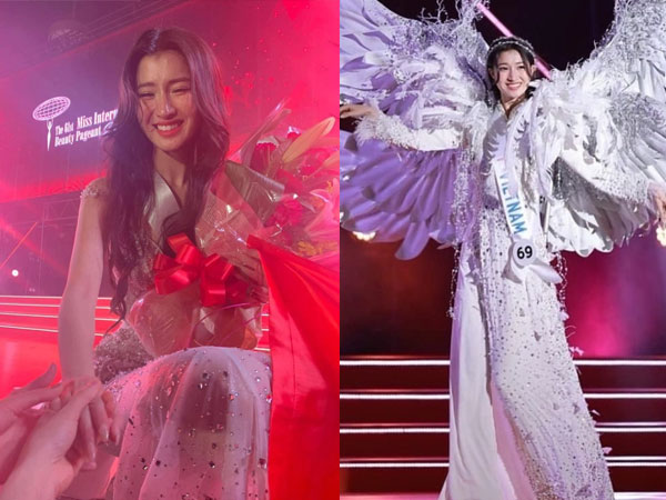 Phương Nhi khóc nức nở khi trượt top 7 Miss International 2023