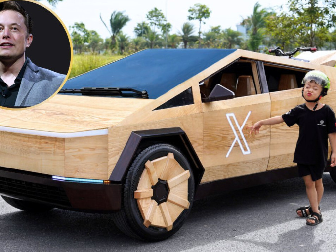Nghệ nhân gỗ Việt Nam chế tạo xe Cybertruck độc đáo thu hút cả thế giới