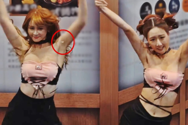 Diện trang phục được giới trẻ yêu thích, hot girl xứ Trung gặp 'tai nạn' khó đỡ