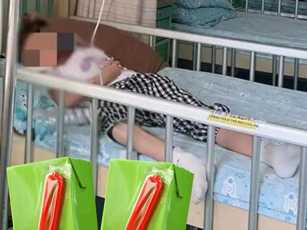 Hai cháu nhập viện do vô tình uống phải chai nước có chứa chất độc công nghiệp do bà mang về khi đi nhặt ve chai
