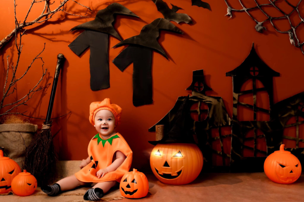 Con các tuyển thủ tưng bừng đón Halloween