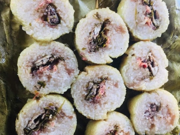 Lạ miệng món bánh chưng nhân cá chép ở Bắc Kạn, cả năm chỉ có một lần