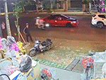 Đi bộ thấy mỏi chân, tên trộm lên luôn xe máy đang cắm sẵn chìa ven đường rồi 'biến mất'