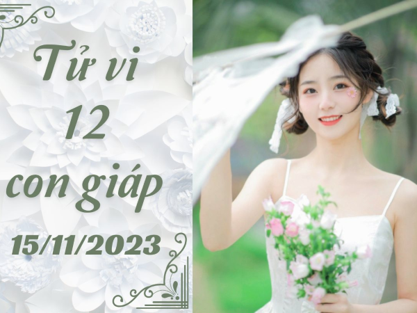 Tử vi 12 con giáp hôm nay - thứ 4 ngày 15/11/2023: Tý thuận lợi, Thìn bị ám hại