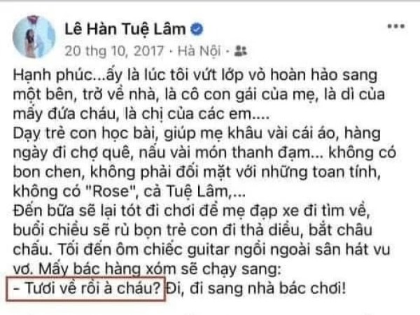 Động thái mới của Shark Tuệ Lâm khi xuất hiện hình ảnh cô tự nhận là 'Tươi' từ bài viết cách đây 6 năm