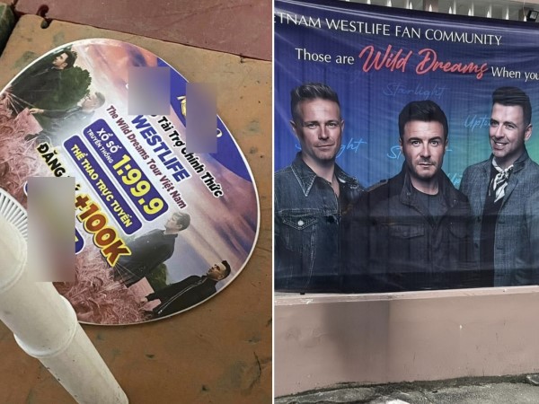 Công an xử lý vụ quảng cáo tiền ảo, web cờ bạc tại đêm nhạc Westlife ở TP.HCM