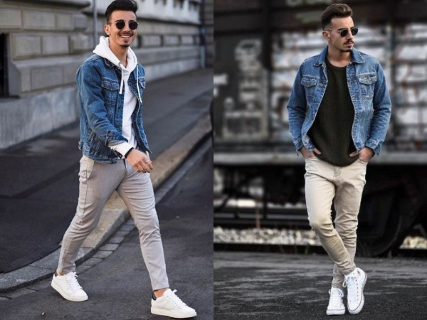 Những outfit với áo khoác jeans nam rất đáng để thử cho mùa Đông năm nay