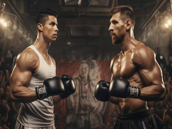 Ronaldo và Messi thượng đài trong trận quyền Anh giả tưởng: Siêu máy tính dự đoán từng hiệp, kết quả bất ngờ