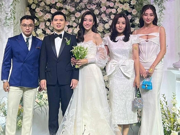Sao Việt diện đồ 'kém duyên' đi ăn cưới: Hoàng Thuỳ mất điểm vì hở bạo, Lâm Khánh Chi như hoá cô dâu
