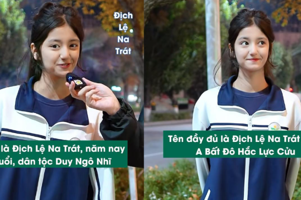 Hot girl Tân Cương khiến nhiều người trầm trồ, tiết lộ tên thật càng bất ngờ hơn khi kết hợp giữa hai đại mỹ nữ đình đám