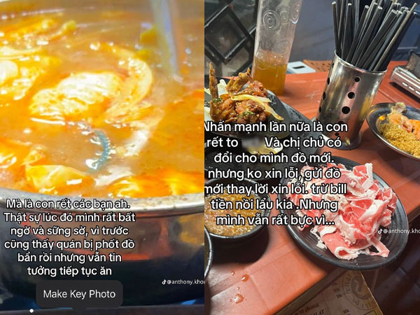 Xôn xao quán vỉa hè nổi tiếng ở Hà Nội bị thực khách phát hiện có rết trong nồi lẩu