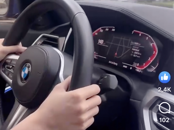 Cô gái lái ô tô BMW 140km/h bị tước bằng lái xe 3 tháng, phạt 11 triệu