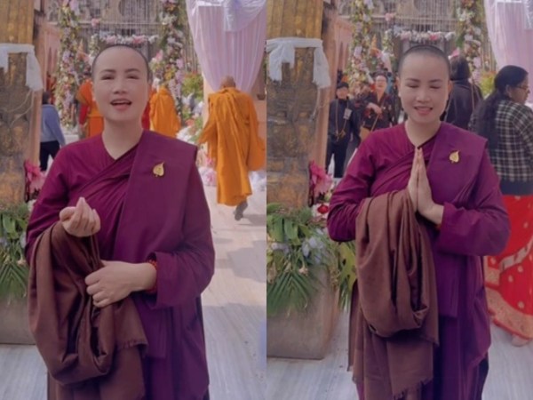 'Cô Xuyến' Hoàng Yến bất ngờ cạo đầu đi tu sau loạt sóng gió hôn nhân với 4 đời chồng