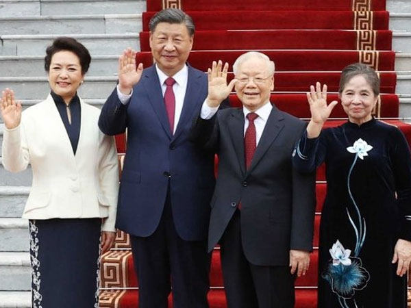 Tổng Bí thư Nguyễn Phú Trọng chủ trì lễ đón Tổng Bí thư, Chủ tịch Trung Quốc Tập Cận Bình