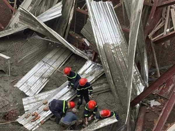 Nạn nhân thứ 3 tử vong trong vụ sập nhà đang xây ở Thái Bình