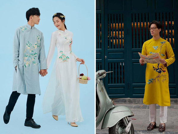 Gợi ý những mẫu áo dài cách tân nam đẹp cho mùa Tết