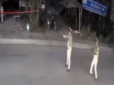Hai CSGT bị ô tô húc văng khi đang kiểm tra, xử lý vi phạm nồng độ cồn
