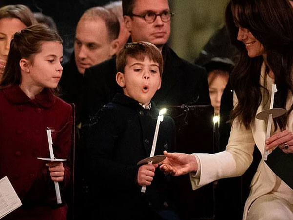 Loạt ảnh nhà William - Kate tại sự kiện Giáng sinh được công bố, biểu cảm hài hước của Hoàng tử Louis lại chiếm spotlight