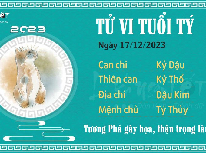 Tử vi chủ nhật ngày 17/12/2023 của 12 con giáp: Tị vững vàng, Tuất rắc rối