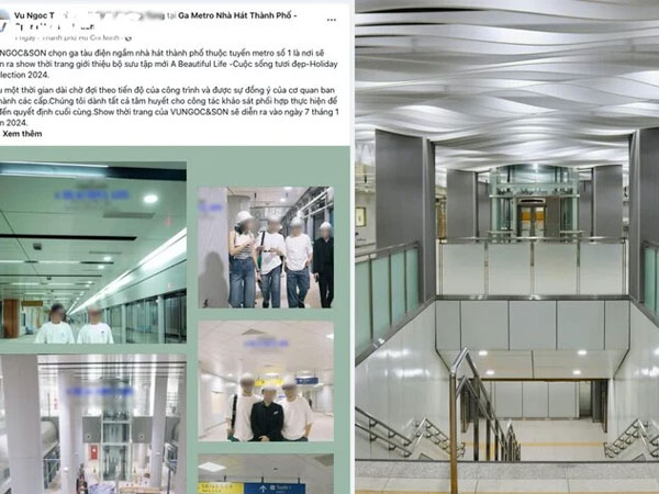Xôn xao tin diễn thời trang ở ga ngầm Metro: Sở VHTT nói gì?
